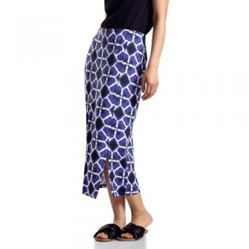 Sommerkleid STREET ONE – Allover Graphic Print, wadenlang, 95 % Viskose/5 % Elasthan