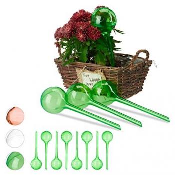 Set di 12 dosatori d'acqua per piante da vaso, durata 2 settimane