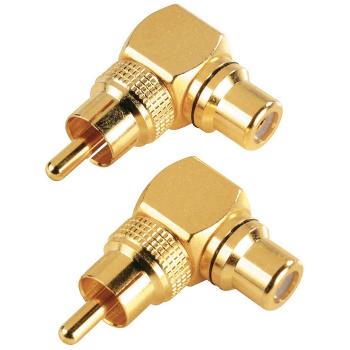 Hama 90° Cinch‑Audio‑Adapter – Gold (00044087)