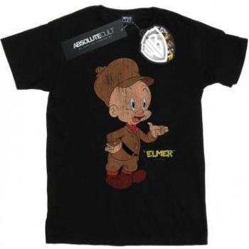 T-shirt Vintage Elmer Fudd Bianco