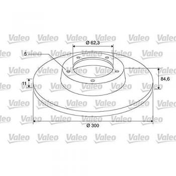 Disque de frein VALEO