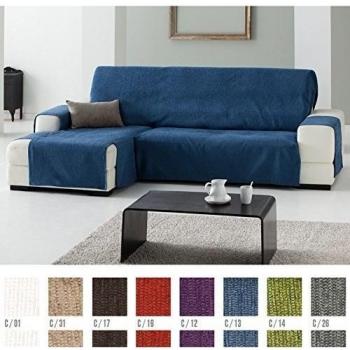 FUNDA DE SOFÁ CHAISE LONGUE ZOCO GRIS CON BRAZO IZQUIERDO