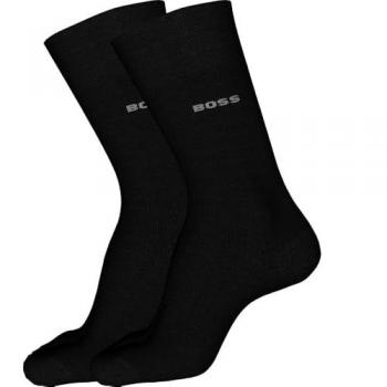 BOSS Herren Socken 2er-Pack mit Label-Print aus Bambus Größe 43-46 schwarz