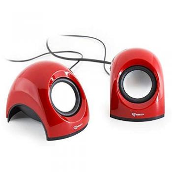 Red WS-SP-092R USB Stereo Speaker by White Shark SBOX