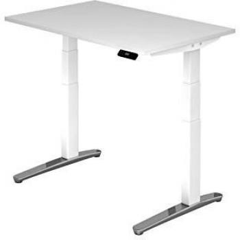 Bureau Design Blanc avec Piétement en C 120x80