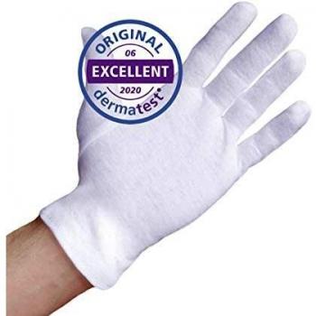 Guanti di Cotone Idratazione Well B4® Care – 3 Paia, Mis. L, Bianco
