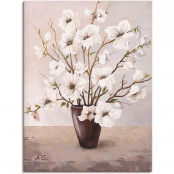 Graues Wandbild »Magnolien« von Artland