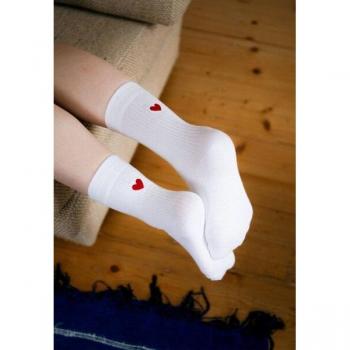 Bio-Gerippte Socken mit Stickerei von MELA