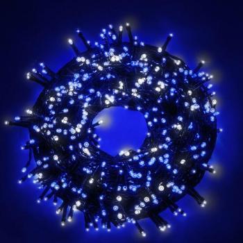 Stringa luminosa Natale 5 m, 31V, luci bianche e azzurre