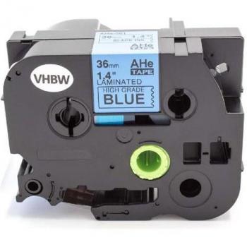 Cassetta Nastro 36mm Nero Blu Brother PT9700PC