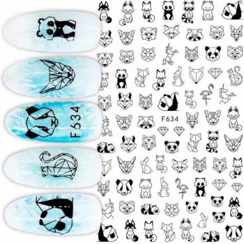 3D Geometric Flower Nail Stickers F807-811