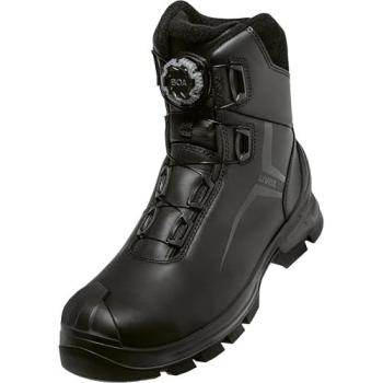 UVEX S3L BOA PU/GU W12 – Sicherheitsschuhe, Schwarz, EU 36