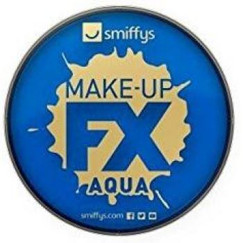 Maquillage FX Smiffys, peinture à l'eau pour le visage et le corps, bleu royal, Unique