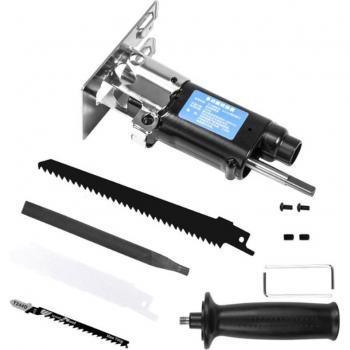 Fixation alternative de scie sauteuse avec perceuse