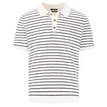 Fynch Hatton Poloshirt mit gerippten Abschlüssen M