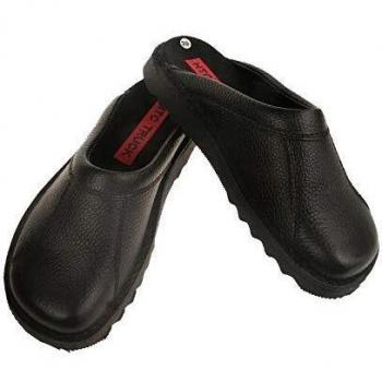 Clack noir mixte en cuir