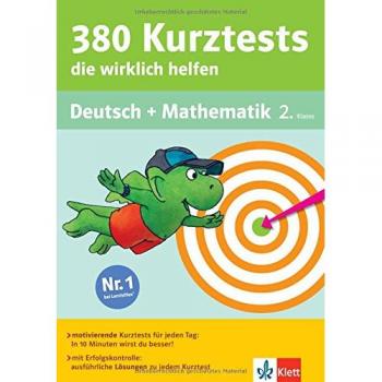 Klett 380 Kurztests, die wirklich helfen: Deutsch und Mathematik 2. Klasse (Die kleinen Lerndrachen): Die kleinen Lerndrachen, Deutsch und Mathematik 2. Klasse