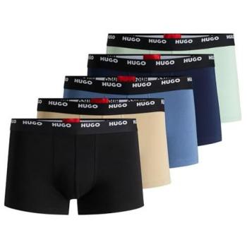 HUGO Trunks 5er-Pack mit elastischem Logo-Bund für Herren Größe L