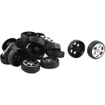 Ensemble de roues en plastique pour modèles de véhicules 20 pièces