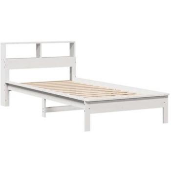 VidaXL 90x200 cm White Bookcase Bed without Mattress