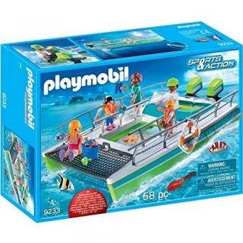 Playmobil Set di gioco subacqueo con barca a fondo trasparente