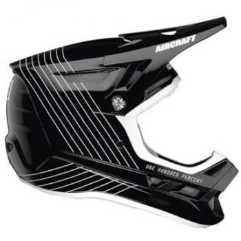 Casque de descente Silo 100% Noir Blanc M