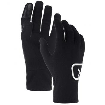 Luva Liner Ortovox 185 Rock Nool para Mulheres Preta