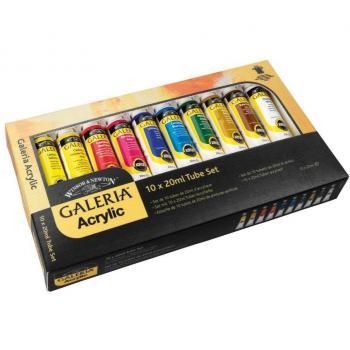 Vernice acrilica Winsor & Newton, kit da 10 x 20 ml