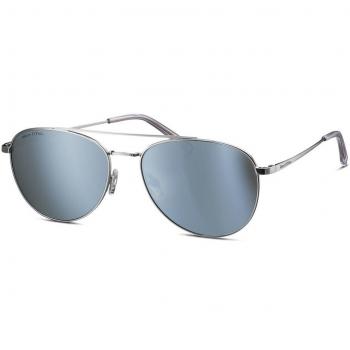Pilotenbrille MARC O'POLO Modell 505066 bunt (silberfarben, blau) Damen Brillen Logoschriftzug auf dem Glas
