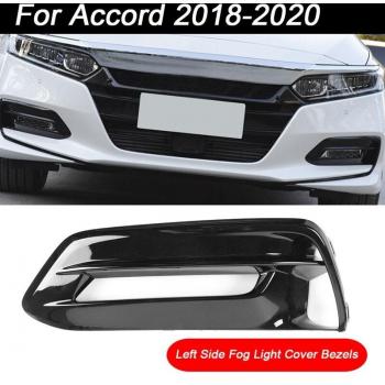 Accesorio de Parachoques Delantero Negro Brillante con Faros Antiniebla DRL Honda Accord