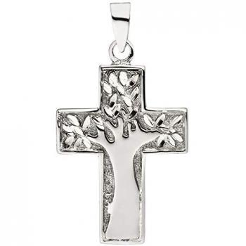 Baumkreuz-Anhänger in hochwertigem Sterlingsilber