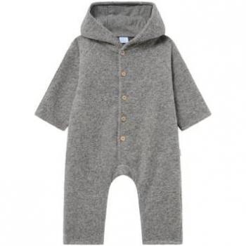 Combinaison pilote bébé Kaergely gris en laine