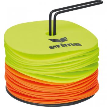Erima Unisex Markierungsscheiben Set, Neon Gelb/Orange, Einheitsgröße EU