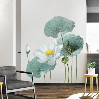Large Lotus Flower Wall Decals