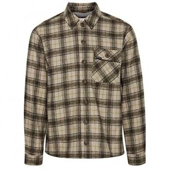Blend Herren Fieldjacket Overshirt BHOvershirt Größe M, beige (Crockery)