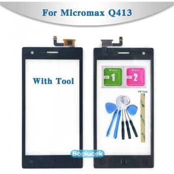 Micromax Q413 Digitizer Glas Schwarz