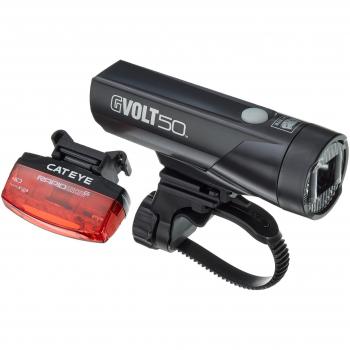 Cateye GVolt 50 Rapid Micro LED Hinterlichter Set Schwarz Rot
