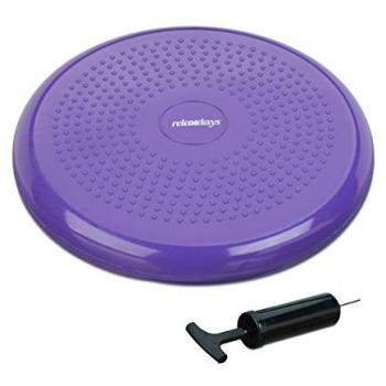 Balance Fitness Relaxdays coussin piquants 33 cm – Pompe à air, lilas