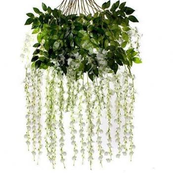 MARTHA&IVAN 14 PCS Fake Wisteria Vine Garland