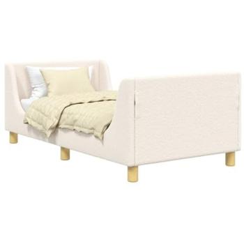 Baby Cream Bed Frame with Headboard 80x160cm