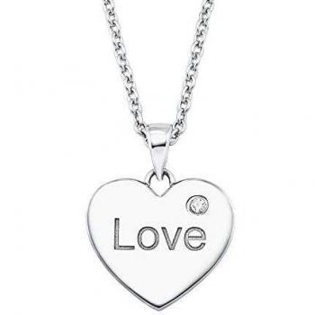 Femme S Oliver Collier 2026082 – Argenteur cœur, zircone cubique