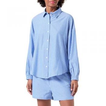 Camisa Mujer Only Larja en Azul