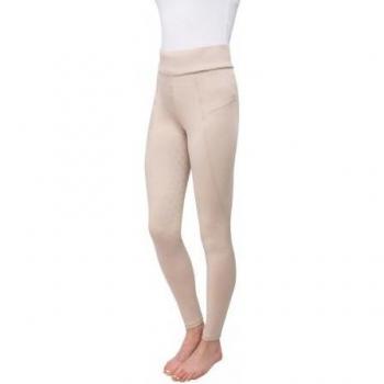 Hyperformance Women's Ultra‑Fit White Melton Horse Tights – XS