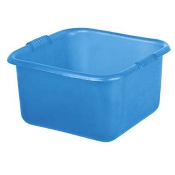 Bacinella plastica quadrata azzurra 30x30 cm
