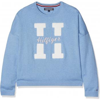 Tommy Hilfiger Suéter para Niños Ame S H, Azul (Vista Blue 419)