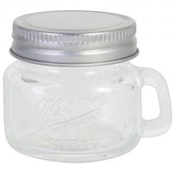 Tarro de cristal con tapa, 5 cl, 50 ml, 5.5 cm diámetro