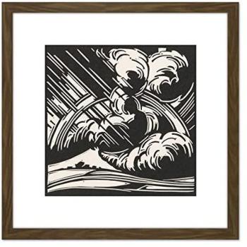 Henri Jonas Weathered Clouds 8x8 Square Natural Wood Frame Print