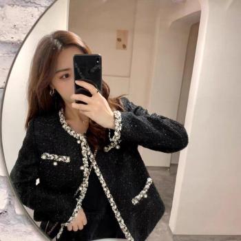 Korean Casual Women's Black Jacket