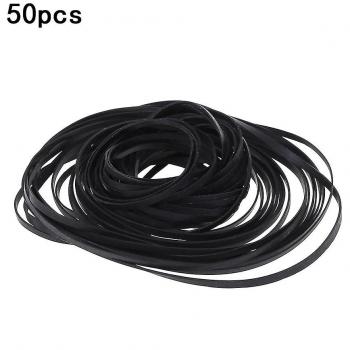 50 courroies assorties de 4 mm pour appareils audio-vidéo