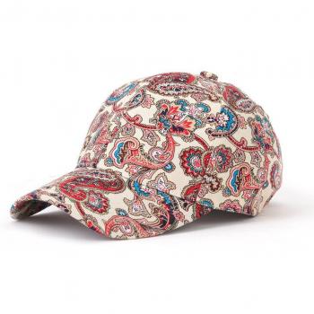 Gorra de béisbol para mujer con diseño floral, 100% algodón, ajustable